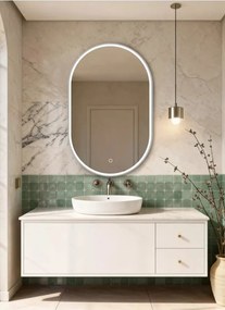 AREZZO design FRAME OVAL LED tükör, króm