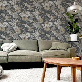 Arthouse Signature 2 Tropical Leopard bézs-szürke leopárdmintás papír tapéta – 909408