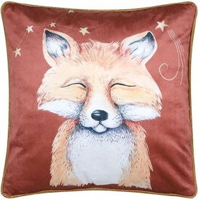 Ferdinand párna 40x40 cm Gyerekszoba Dekoratív Dekoráció Vörös róka