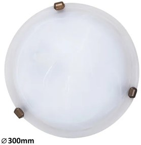 RÁBALUX 3203 ALABASTRO Ufo Lámpa Fehér Alabástrom Üveg E27 IP20