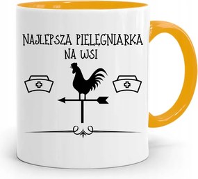 Sárga Bögre Ápolónő Ajándéka Vidéken A Legjobb fotónyomtatással