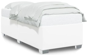 fehér műbőr ágykeret 100x200 cm