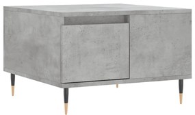 betonszürke szerelt fa dohányzóasztal 55x55x36,5 cm