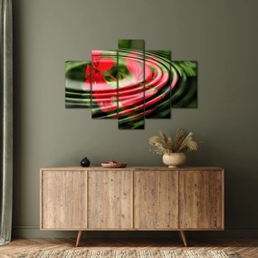 Absztrakt kép - virágok hullámokban (150x105 cm)