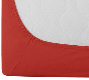 Jersey piros lepedő EXCLUSIVE 140 x 200 cm