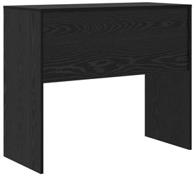 vidaXL Íróasztal Fekete tölgy Tervezett fa 90 x 40 x 76 cm Íróasztal