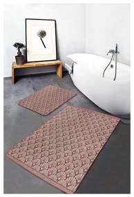 Barna bársony fürdőszobai kilépő szett 2 db-os 60x100 cm – Mila Home