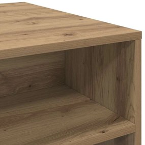 Dohányzóasztal kézműves tölgy 90 x 55 x 42.5 cm Faanyag