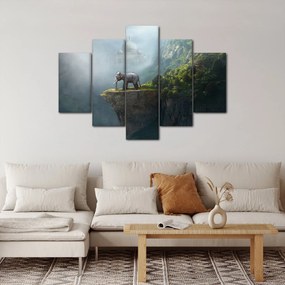 Kép - Az elefánt a Taj Mahal tetején (150x105 cm)