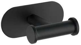 Matt fekete öntapadós rozsdamentes acél fürdőszobai kiegészítő szett Orea – Wenko