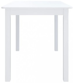 fehér tömör gumifa étkezőasztal 114 x 71 x 75 cm