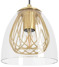 Eglo 390037 - Csillár zsinóron JAZMINIA 1xE27/40W/230V arany