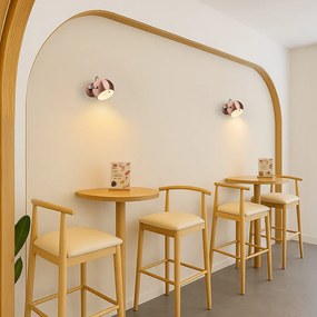 RENDL AGNETA přisazená česaná měď/černá 230V LED E27 11W
