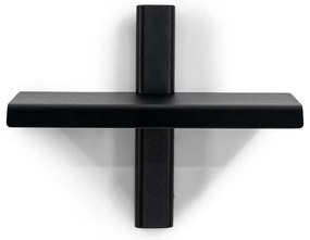 Fekete fém fali polc 28 cm Hola – Spinder Design