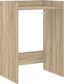 vidaXL Mosógép Szekrény tárolóval Sonoma 67,5 x 48 x 97 cm Faanyag