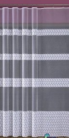 Mg Függöny 631/6 Fehér Csillogó 200x250cm Kész Szalaggal M