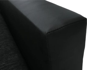 Ülőgarnitúra, fekete/fekete melír, TONIKS