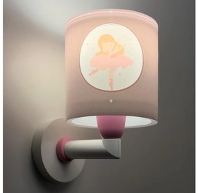 Dalber 60919 - Gyerekszobai fali lámpa PRINCESS DANCE 1xE27/15W/230V rózsaszín