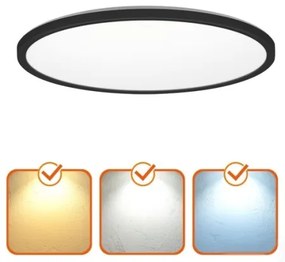 LED fürdőszobai lámpa szenzorral NIVERA LED/12W/230V IP54 22,5 cm fekete + DO