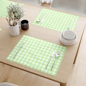 Goldea teflonbevonatú reggeliző alátét - zöld kockás - 2db 30 x 40 cm