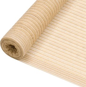 vidaXL bézs HDPE belátásgátló háló 1,5 x 25 m 75 g/m²