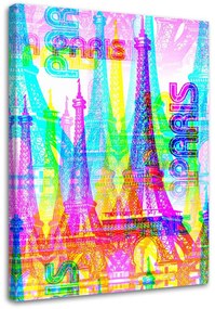 Gario Vászonkép Neon Párizs Méret: 40 x 60 cm