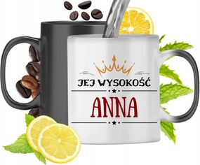 Varázsbögre Anna Fekete Matt Nyomtatott Fotóval 330ml