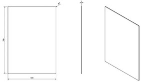 Sapho - PLAIN tükör 50x70 cm