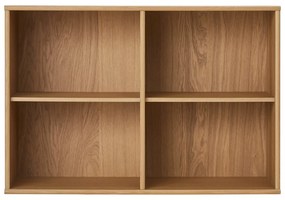 Natúr színű függő könyvespolc tölgyfa dekorral 89x61 cm Mistral – Hammel Furniture