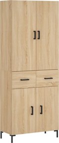 vidaXL sonoma tölgy szerelt fa magasszekrény 69,5 x 34 x 180 cm