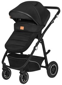 Lionelo - Kombinált babakocsi 3 az 1-ben BIANKA Fekete ónix