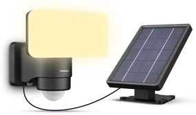 Philips - LED Napelemes érzékelős fali lámpa TYLUS LED/6W/3,7V 3000K IP44
