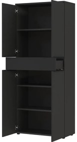 Antracitszürke ruhásszekrény 81x197 cm Mailand – Germania