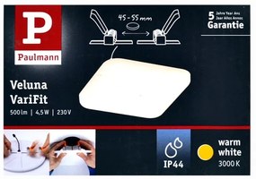 Paulmann 92393 - LED/4,5W IP44 Fürdőszobai beépíthetó lámpa VARIFIT 230V