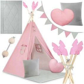 Gyereksátor Teepee Pink Indian