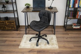 AKCIÓ Fekete irodai szék NOTO ökobőrből II. osztály