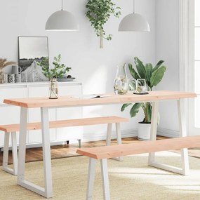 kezeletlen tömör fa asztallap 180x50x(2-6) cm