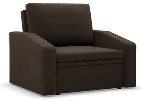 Vertico fekvőfotel, 80 cm széles, fonott, barna