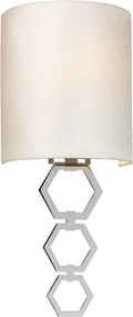 Elstead glamour modern fali lámpa clark bézs króm elsclark-small-pc