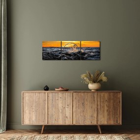 Tenger képe (órával) (90x30 cm)