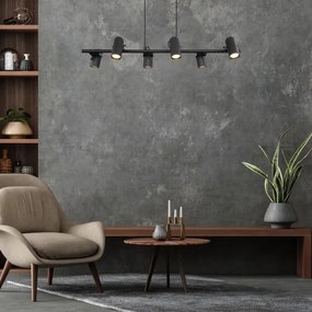 Rabalux 73045 - Csillár zsinóron MAXIMILIAN 6xGU10/25W/230V