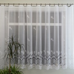 Mg Függöny jacquard 34804 Fehér 160cm magas pol 0,5m