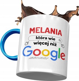 Kék Bögre Melánia Feleség Barátnő Ajándék Nyomtatott Fotóval