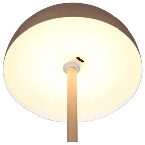 Bronzszínű LED asztali lámpa fém búrával (magasság 21 cm) Munoz – Trio