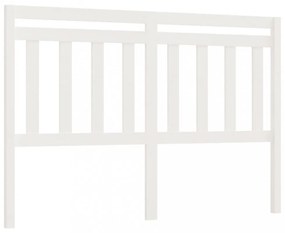 fehér tömör fenyőfa ágyfejtámla 140x4x100 cm