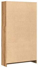 kézműves tölgy szerelt fa könyvespolc 80 x 24 x 143 cm