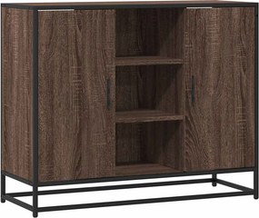 vidaXL barna tölgy színű szerelt fa tálalószekrény 92 x 35 x 76 cm