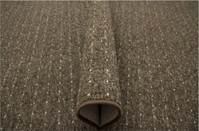 Hurkos Szőnyeg Barna Bézs Kockás Filc Zembla Szoba 200x200 cm