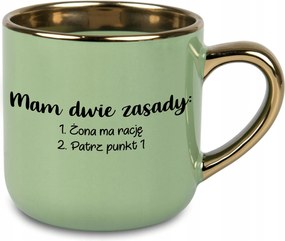 Bögre Nagy Zöld Két Szabályom Van Ajándék Feleség Férj Pár Házasság