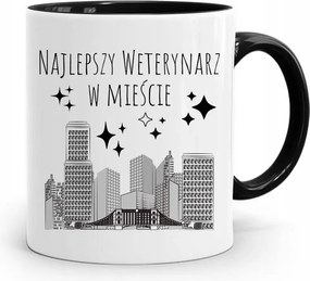 Fekete Bögre Állatorvosnak A Legjobb A Városban fényképes nyomattal